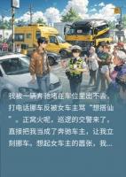 交警让我挪车，我偏不挪，反正这奔驰又不是我的