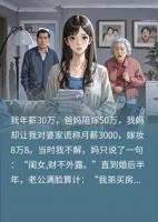 小叔子结婚老公逼我网贷30万，我递一张纸，他当场跪了